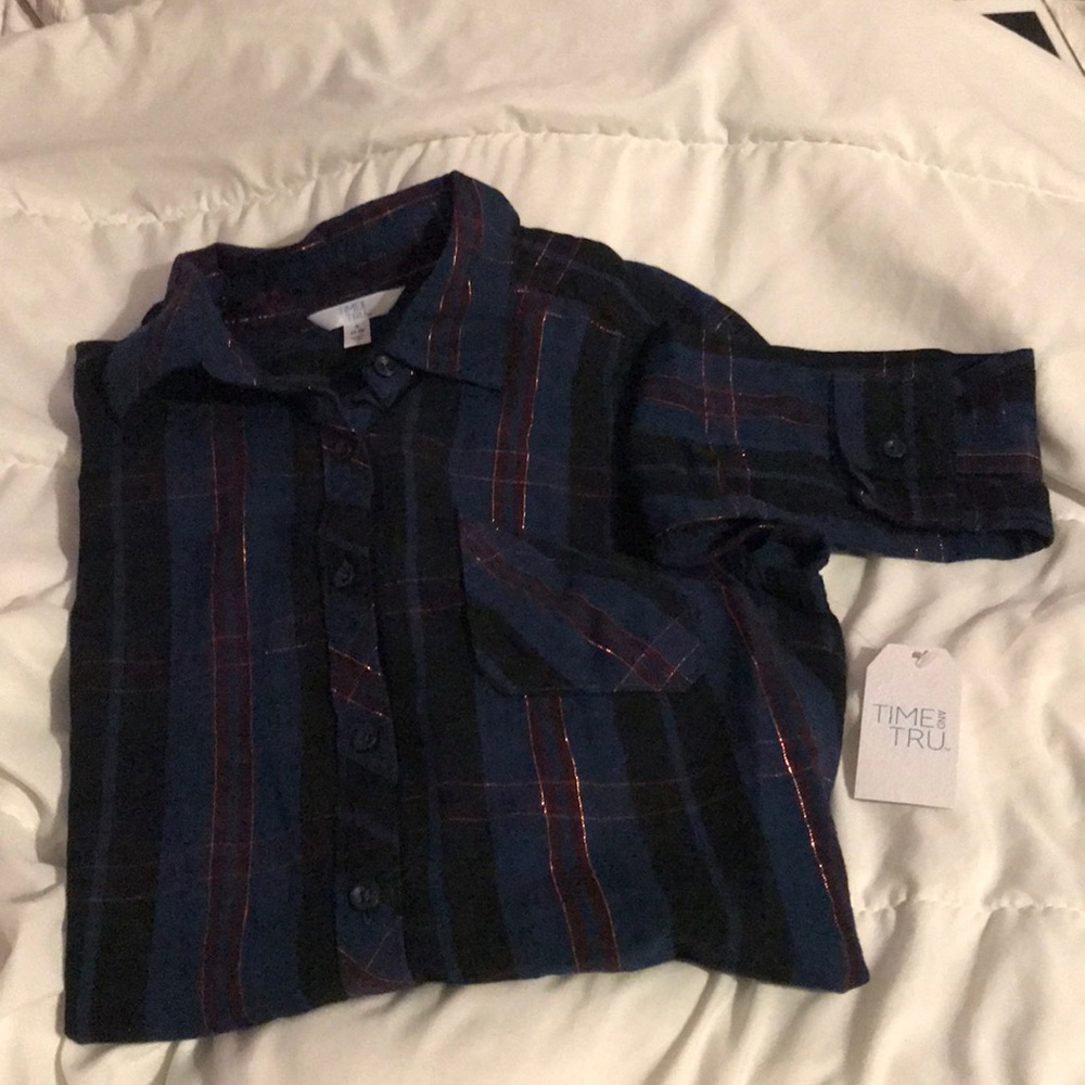 Blue Tone Button Up